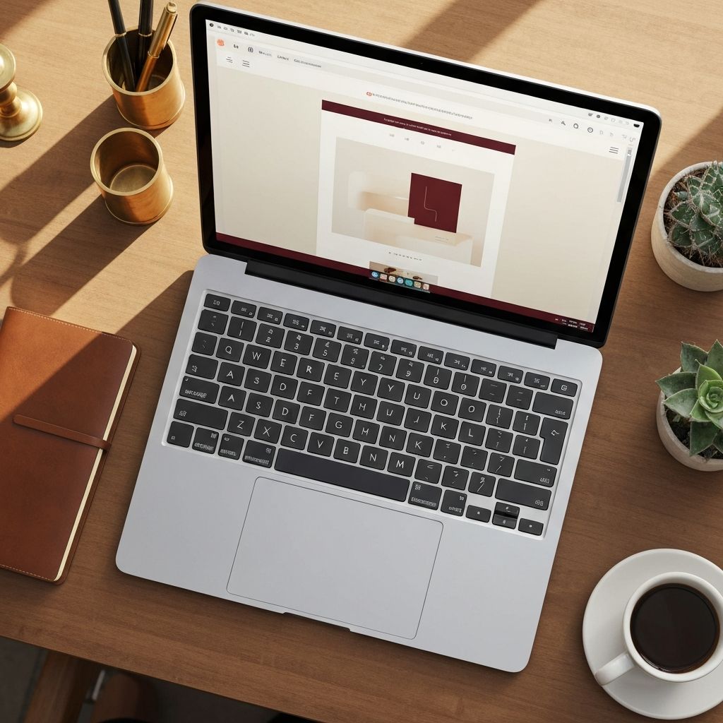 Modern web development workspace showcasing bespoke digital craftsmanship